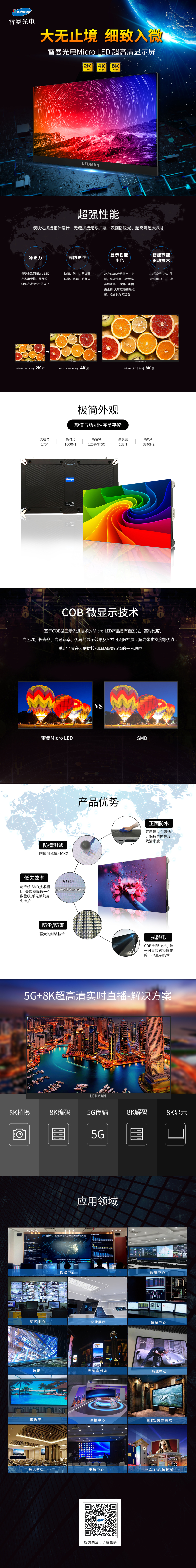 一图看懂雷曼光电Micro LED 高清显示屏