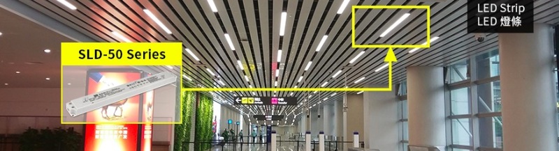 瓦数应用更加完整，明纬新添超薄长条型的SLD系列